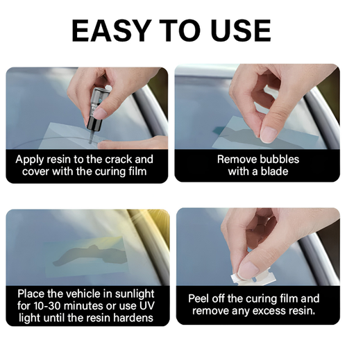 Merrickson GlassFix — Windshield Chip & Crack Repair Kit